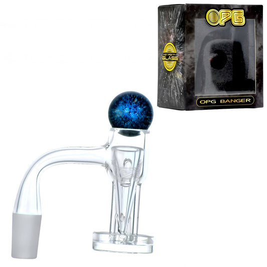 On Point Glass - Quartz Banger - 14mm Male 90 Bevel Top Slit Bottom - QB792*