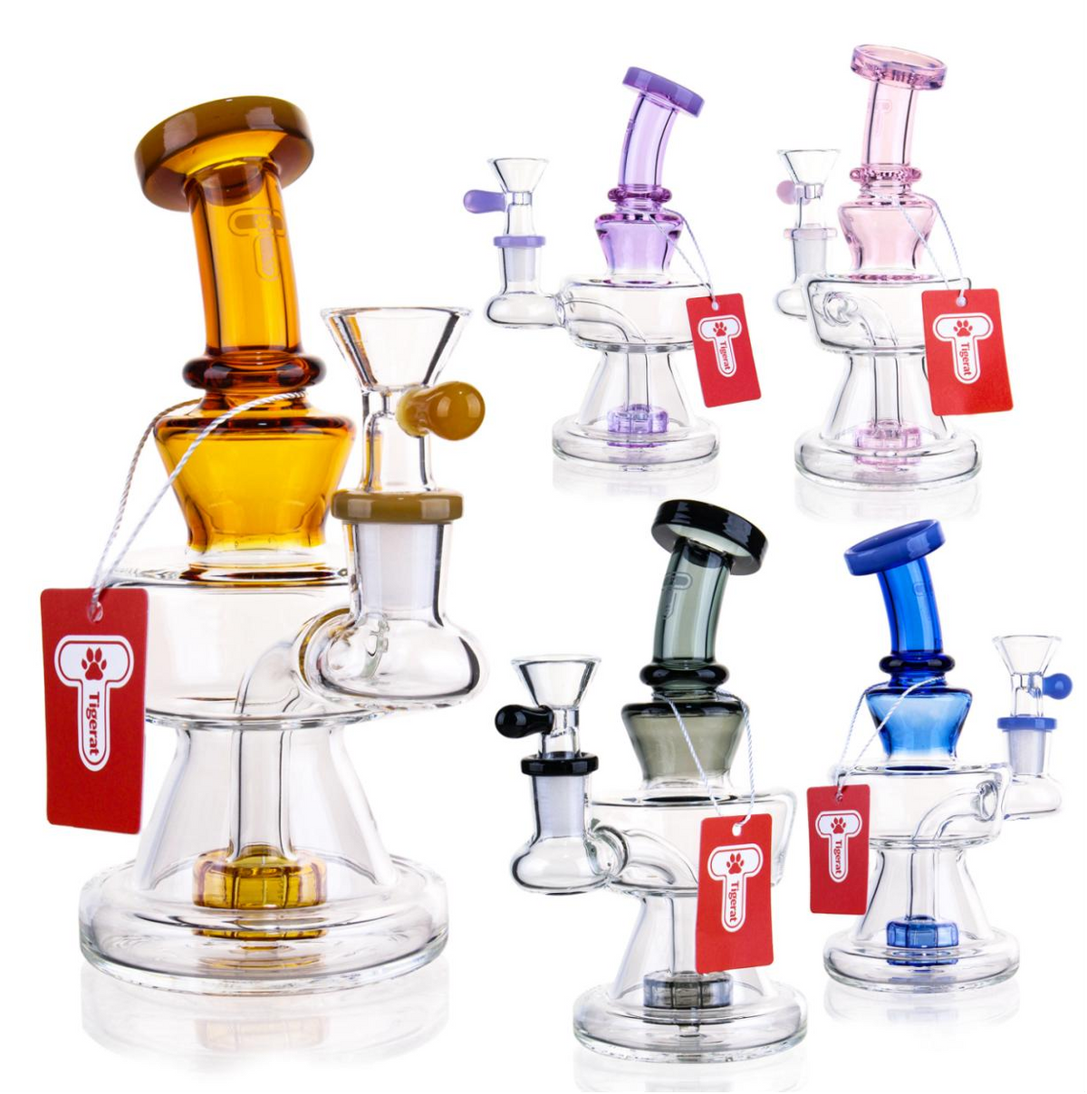 Tigerat - WP - 6.5" Amber Accent Mini Beaker