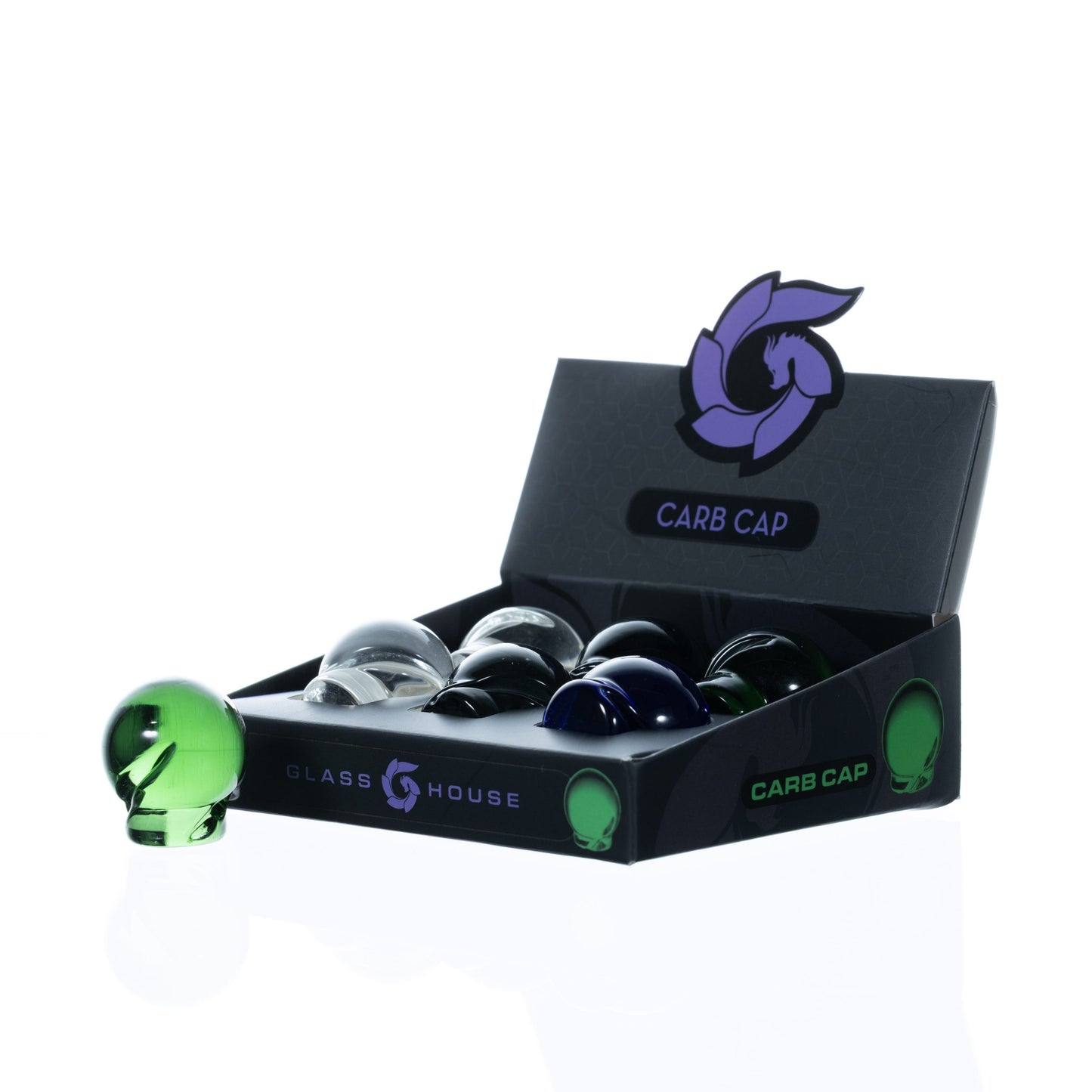 Glass House - Carb Caps - Colored Glass - 6ct +