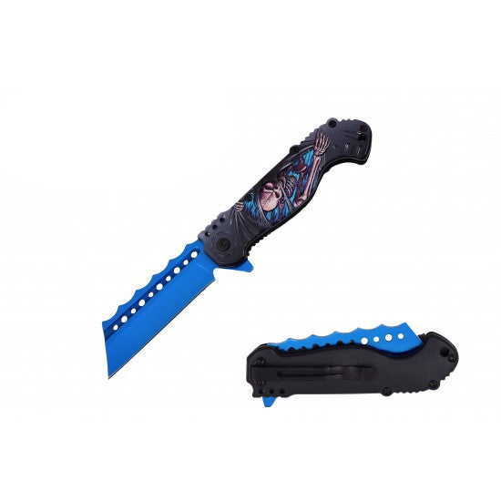 Razor Tactical - Blue 4.75" Premium Flip Pocket Knife