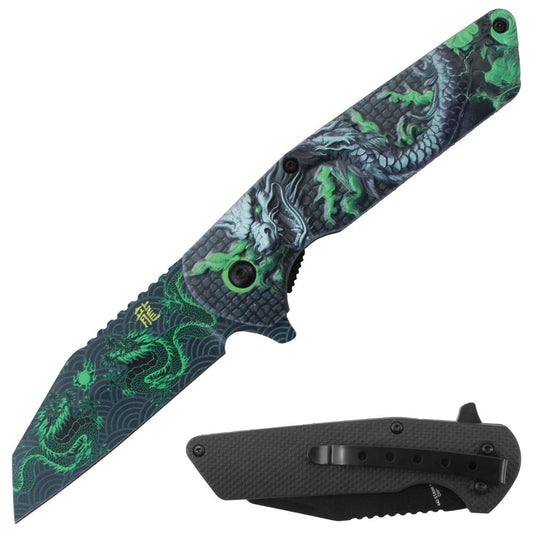 Razor Tactical - Premium Flip Knife - RT-7388GN
