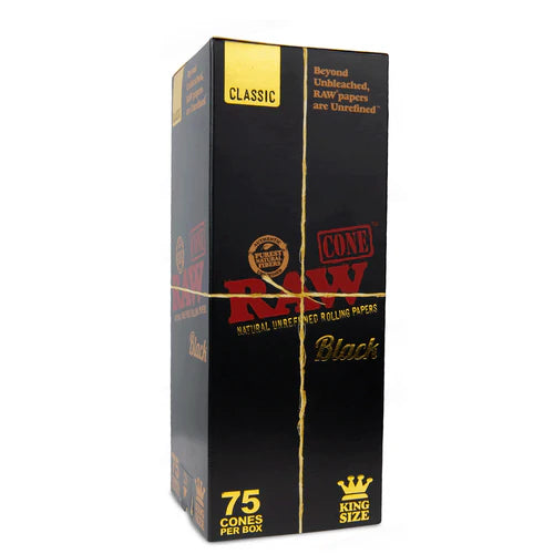 Raw - Cones - Black - King Size - 75ct