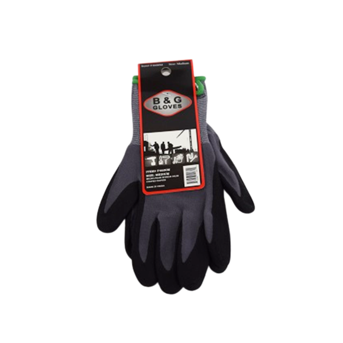 Nitrile Gloves - Gray / Black - 12ct