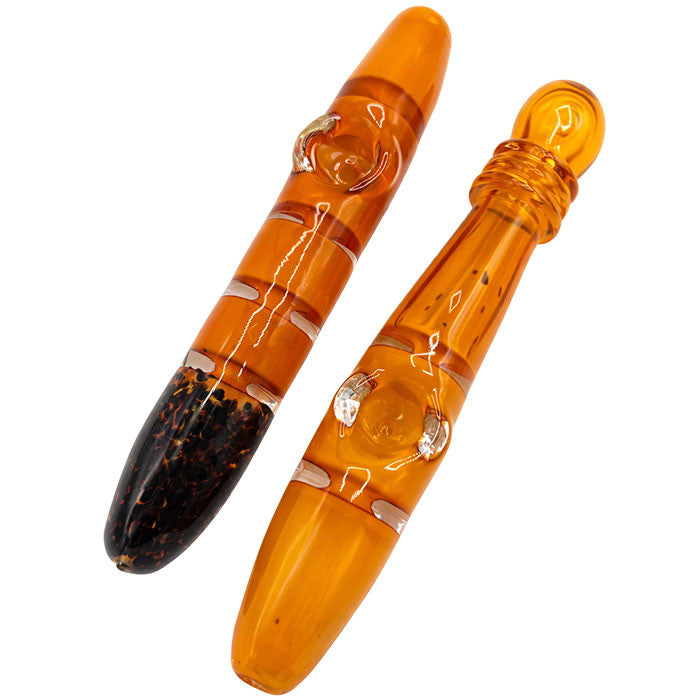 HP - 2ct - 6.5" Frit Art Heavy Gold Fumed