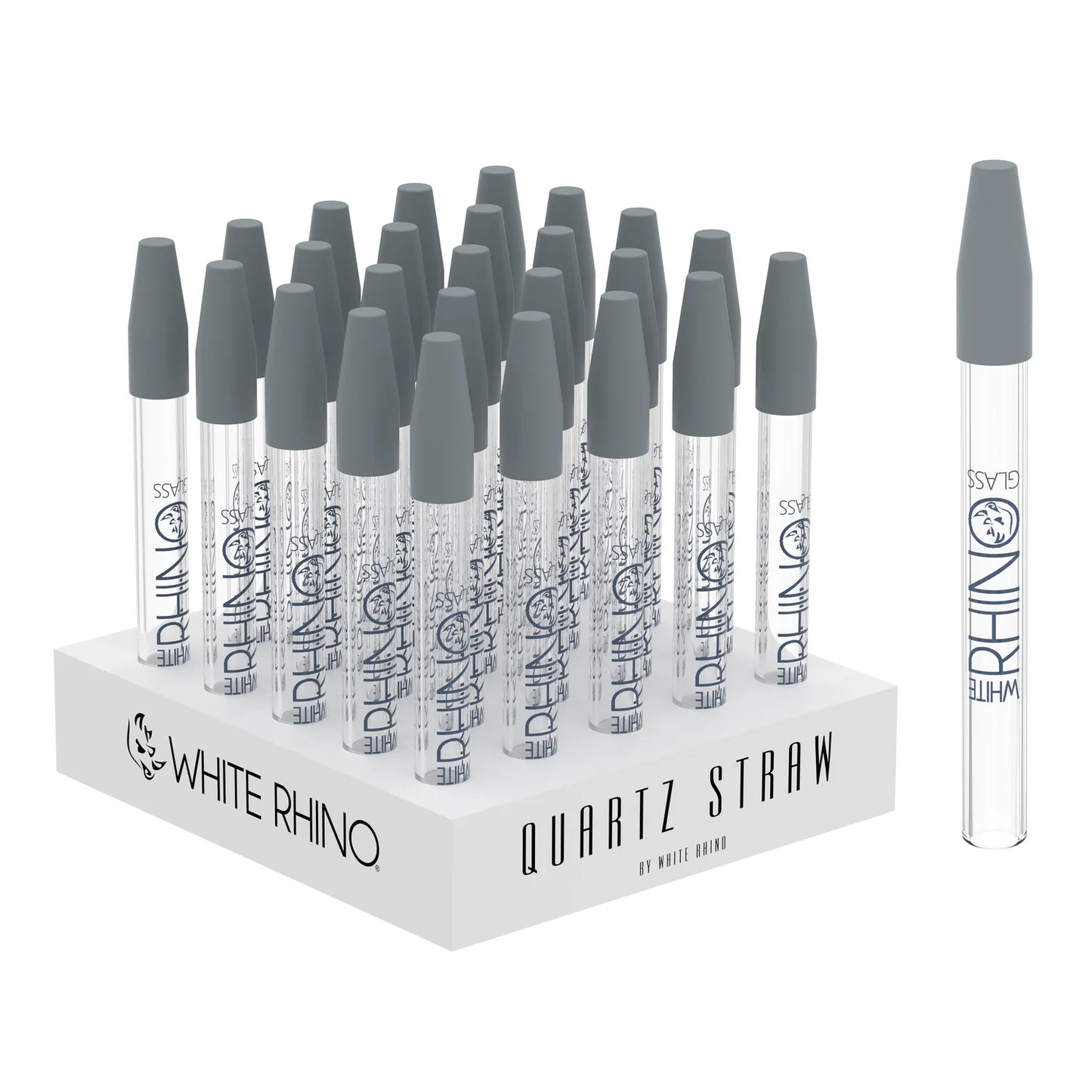 White Rhino - Quartz - Straw - 25ct Display