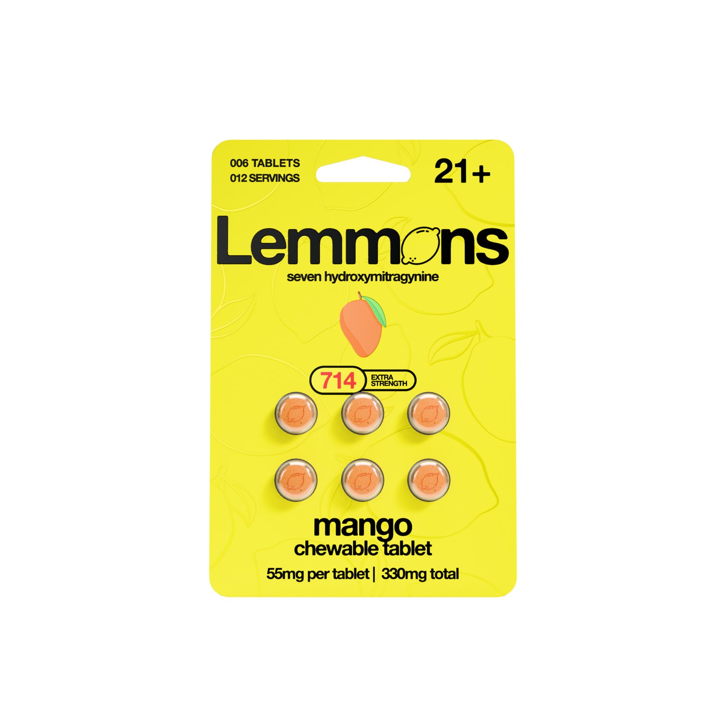 Lemmons - 55mg 7-OH Tabs - 6pk - 6ct