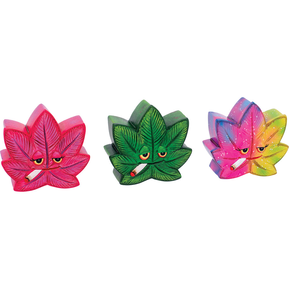 Fujima Polystone Leaf Face Stash Box - 6ct