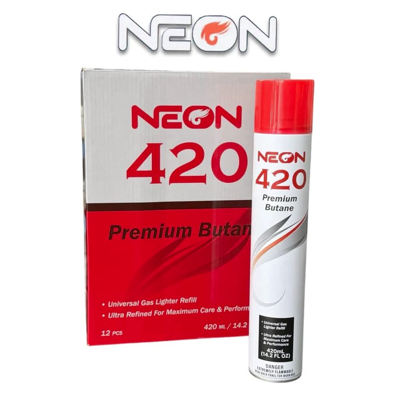 Neon 420 Premium Butane - 420ml - 12ct