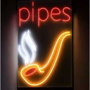Neon LED Sign 24"x15" - Pipes