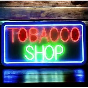 Neon LED Sign W/ Remote - Tobbacco Shop #1