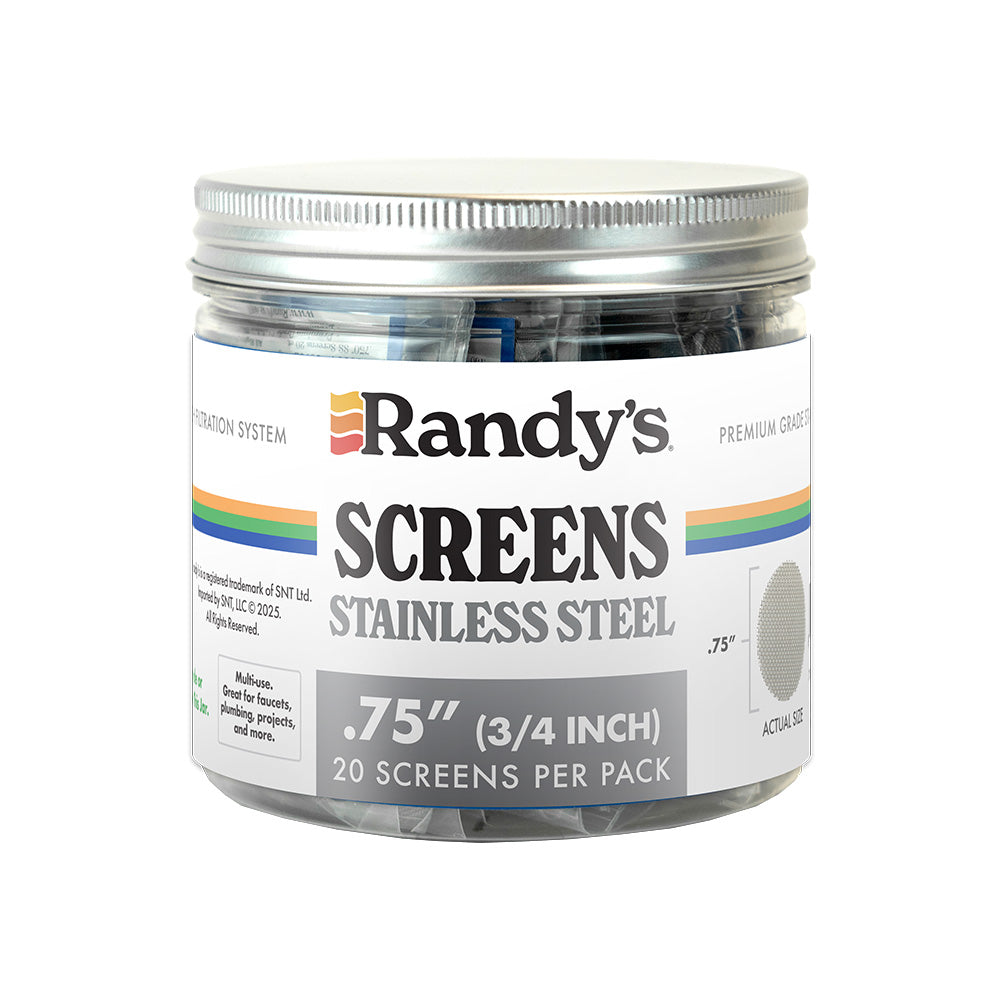 Randy's - Screens - Stainless Steel - 0.75" - 20pk - 36ct