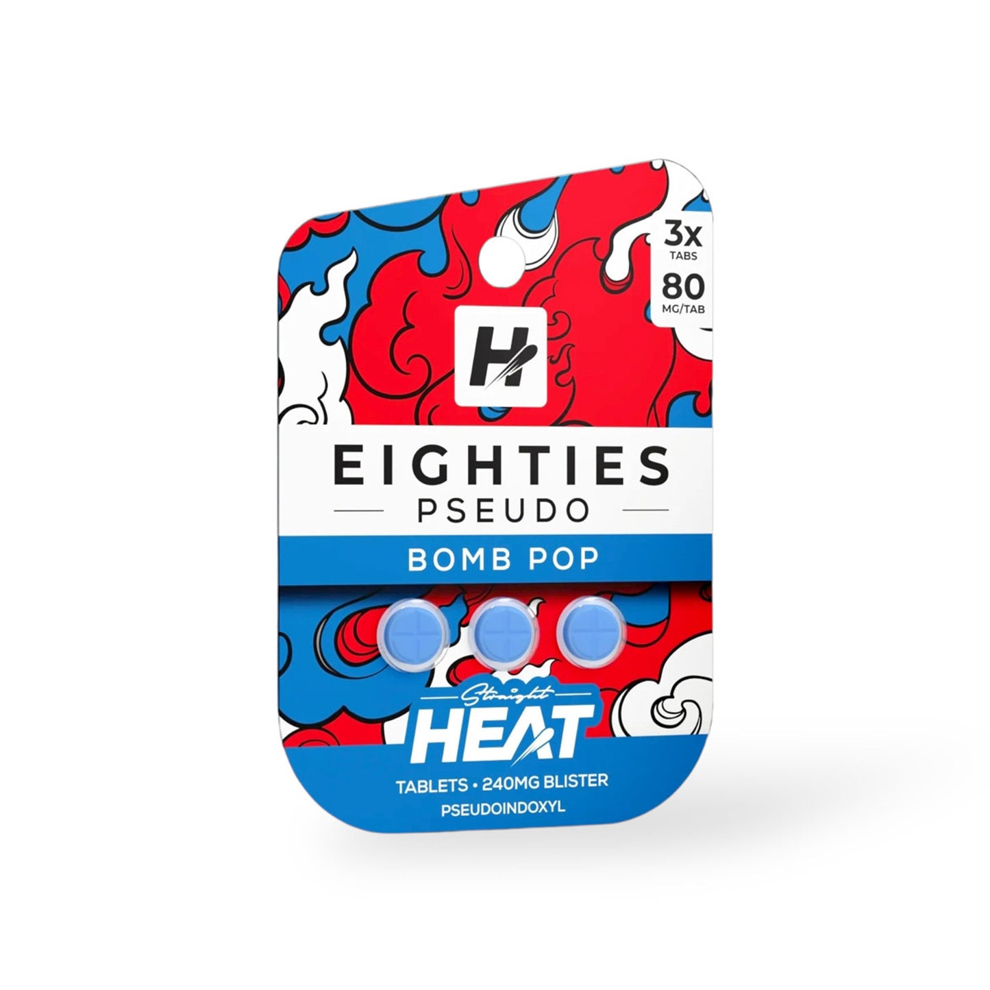 Straight Heat - 80mg Pseudo + 7-OH Tabs - 3pk - 10ct