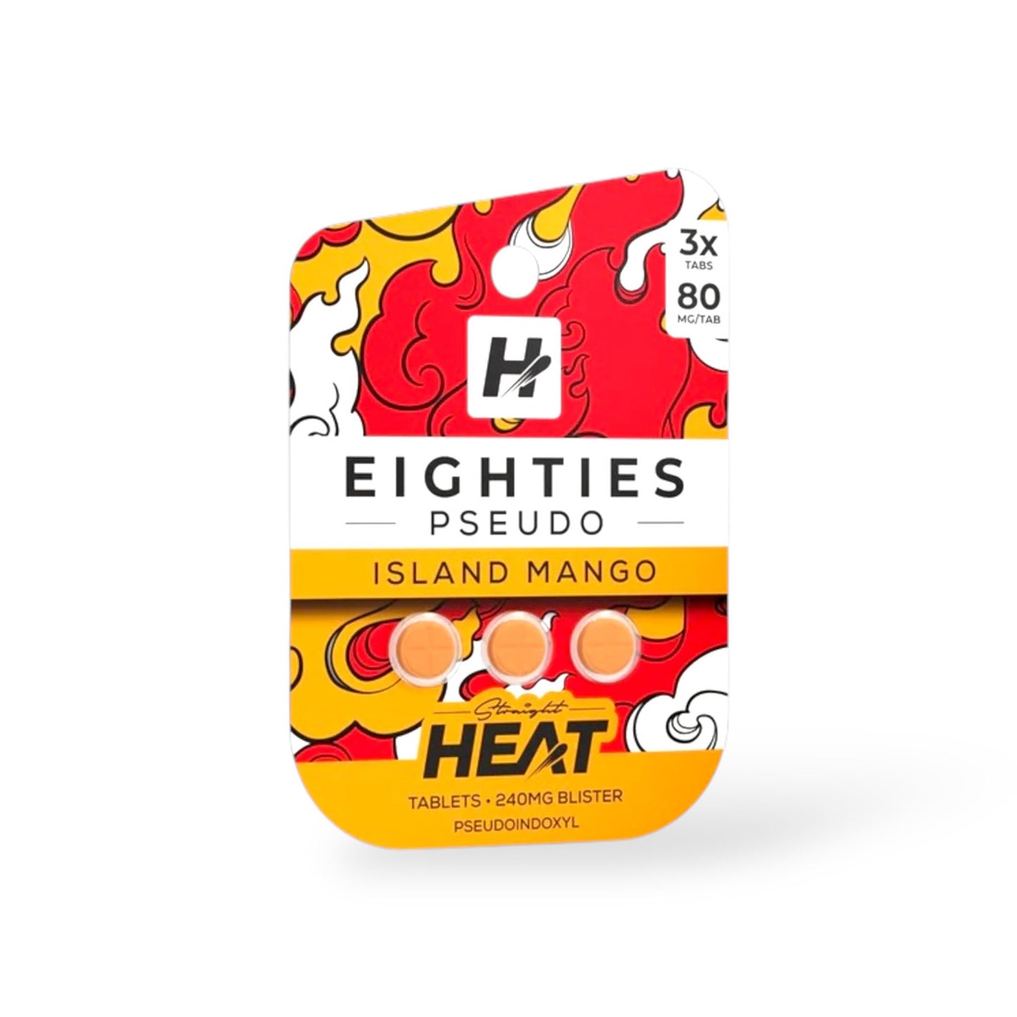 Straight Heat - 80mg Pseudo + 7-OH Tabs - 3pk - 10ct