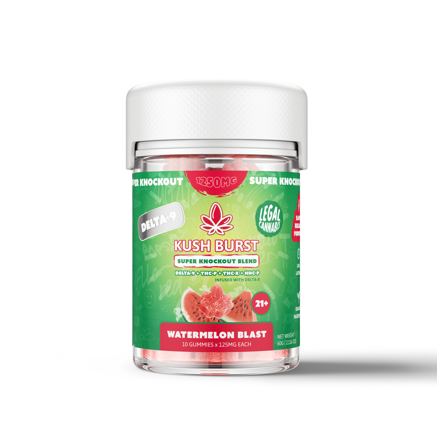 Kush Burst Knockout Gummies 10pk x 10