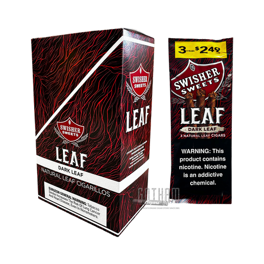 Swisher Sweets - Leaf Cigars - Dark Leaf (3/$2.49) - 3pk - 10ct