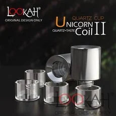Lookah Unicorn Coil II- Quartz Cup 2+4pc