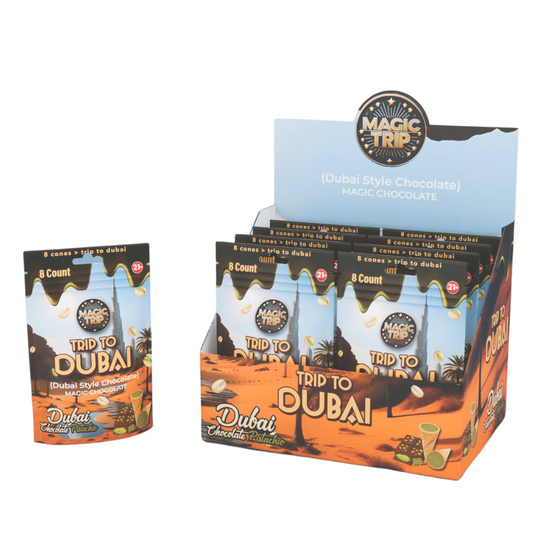 Magic Trip Mushroom Dubai Cones - Chocolate Pistachio | 8pk - 10ct