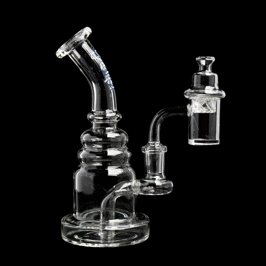 Dogg Lbs - 6.5" Everyday Mini Rig Water Pipe Box Set w/ Banger & Carb Cap