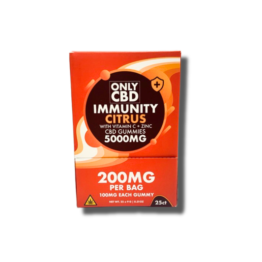 Only CBD - 100mg CBD Immunity Gummies - 2pk - 25ct