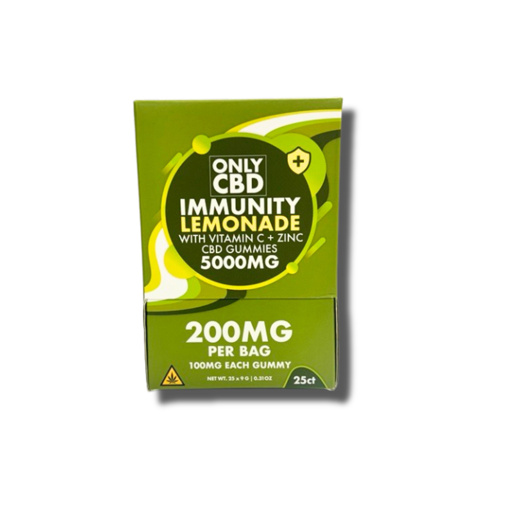 Only CBD - 100mg CBD Immunity Gummies - 2pk - 25ct