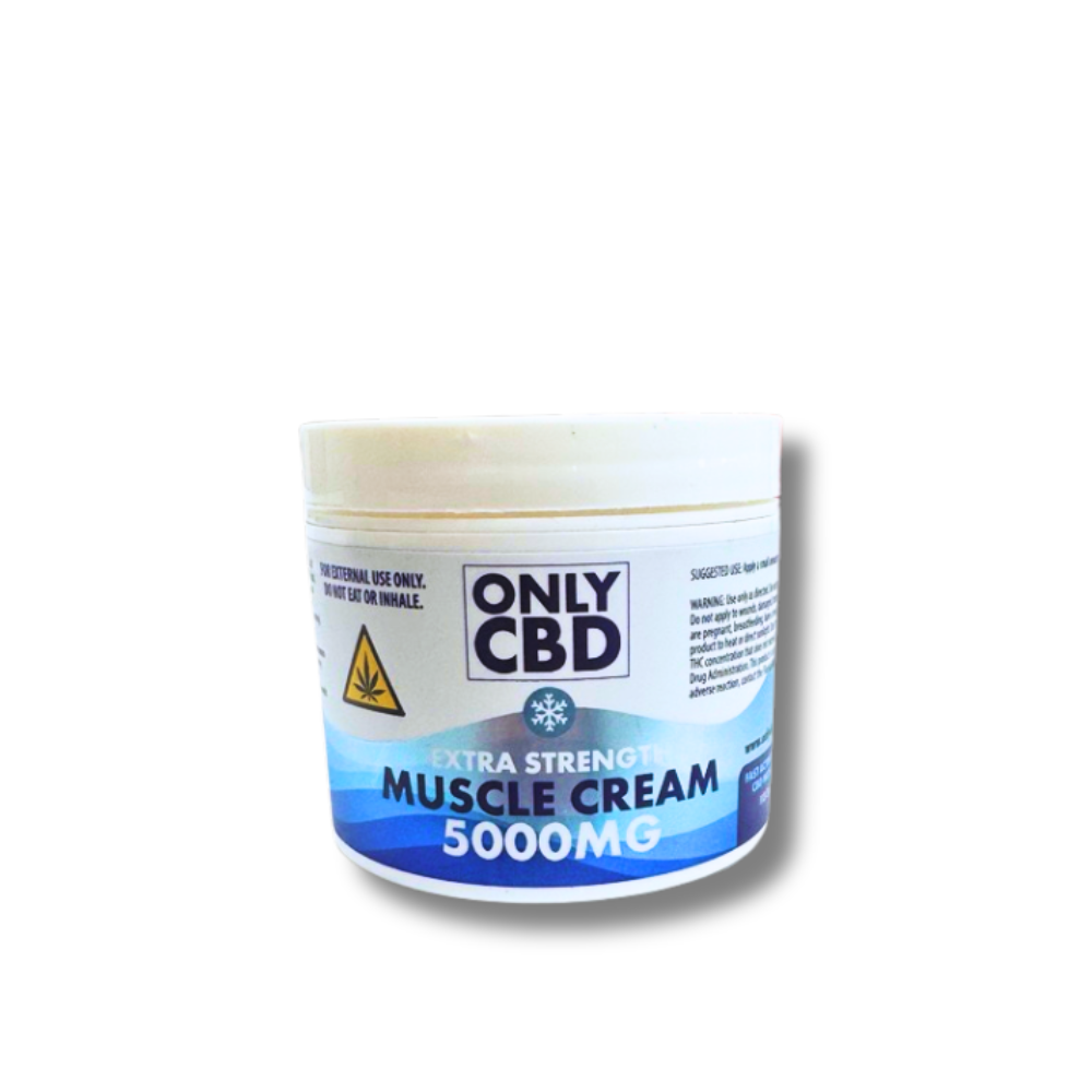 Only CBD - 5000mg Extra Strength CBD Muscle Cream - Menthol