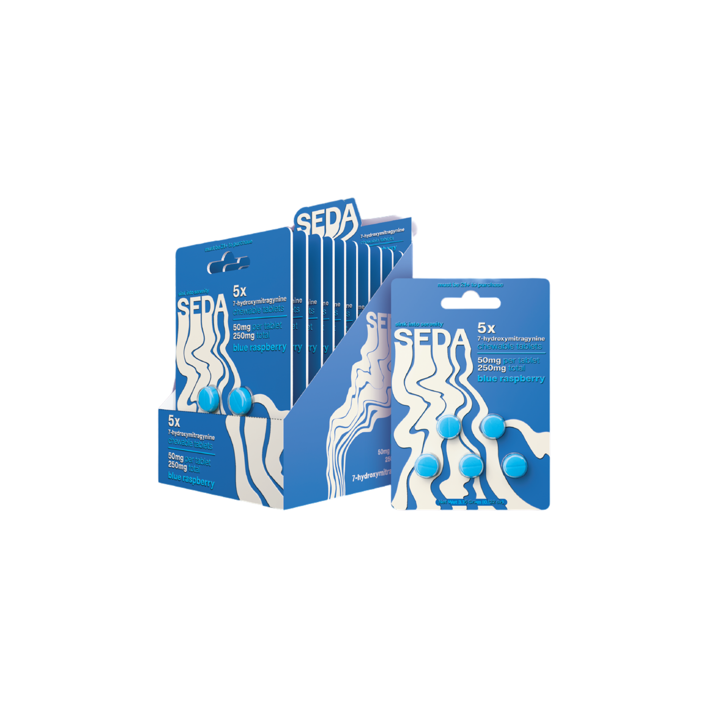 Seda - 50mg 7-OH Tabs - 5pk - 10ct