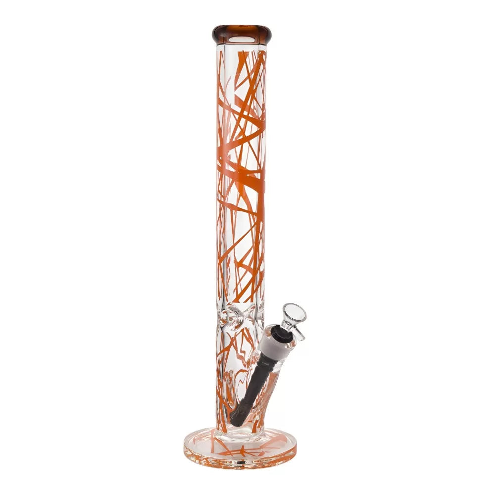 WP - 17.5" Shattered Line Art Straight Tube