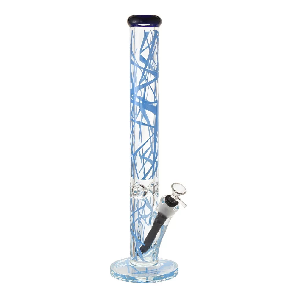 WP - 17.5" Shattered Line Art Straight Tube