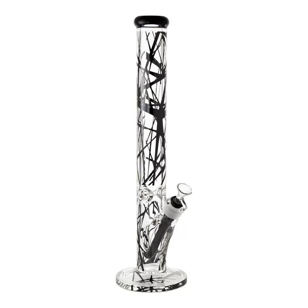 WP - 17.5" Shattered Line Art Straight Tube