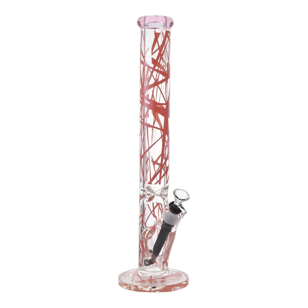 WP - 17.5" Shattered Line Art Straight Tube