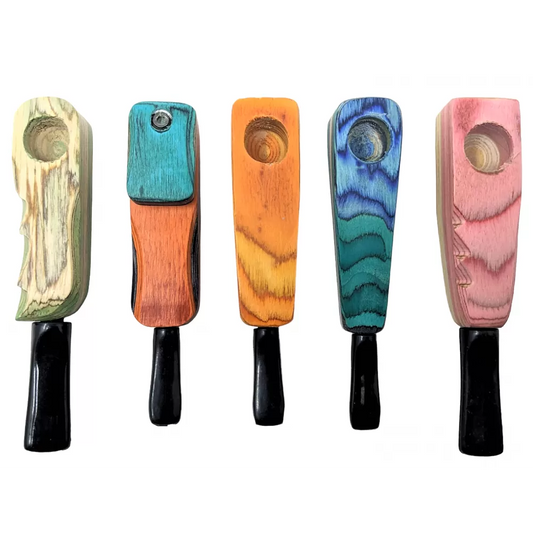 Wood Pipes - Multi Color Styles - 25ct