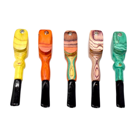 Wood Pipes - Multi Color Styles - 28ct