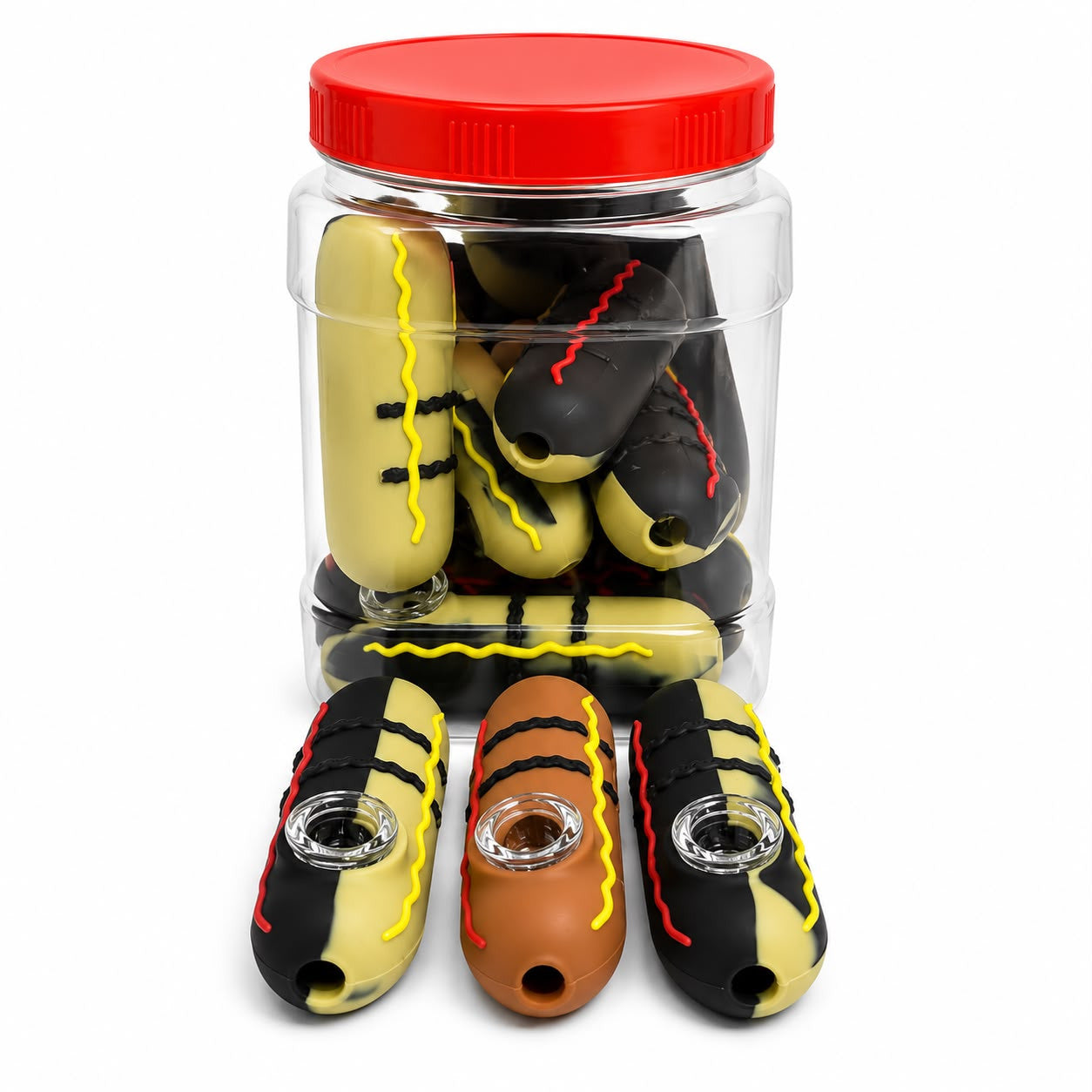 HP - 10ct - 3.5" Silicone Hot Dog - Asst