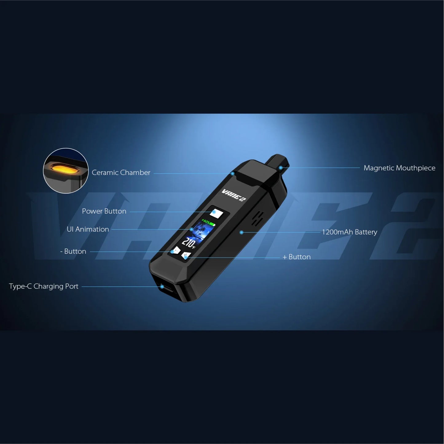 Yocan - Vane 2 - Dry Herb Vaporizer