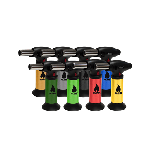 Blink Butane Adjustable Flame Torches (MB04) - Assorted Colors