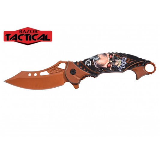 Razor Tactical - Premium Flip Knife - RT-7203OR