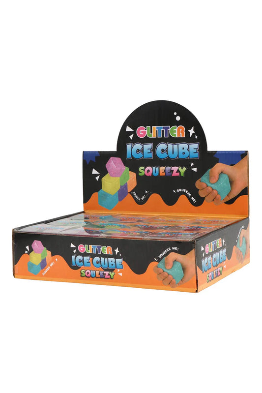 Squish Toy - 12ct - Dumpling Glitter Ice Cube