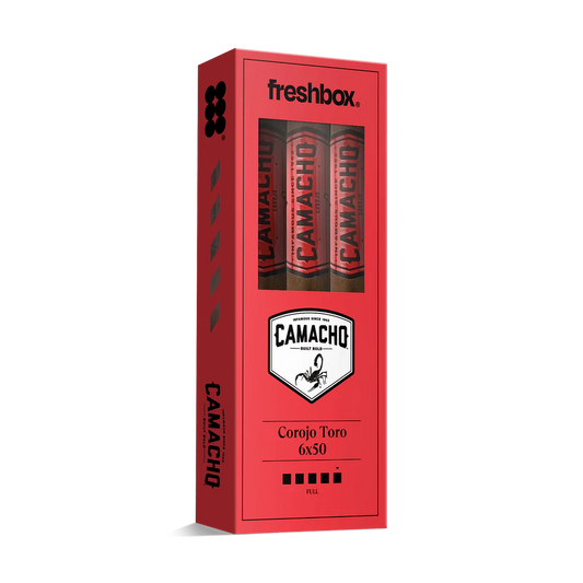 Camacho Corojo Toro 6x50 FreshBox Cigars - 3pk - 6ct