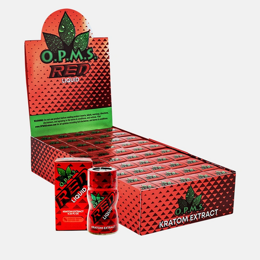 OPMS - Kratom - Shots - Red - 8ml - 50ct