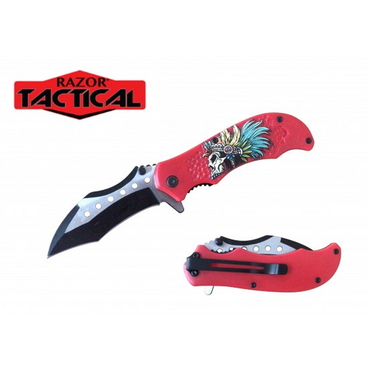 Razor Tactical - Premium Flip Knife - RT-7125RD