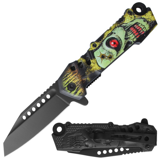 Razor Tactical - Premium Flip Knife - RT-7391GN