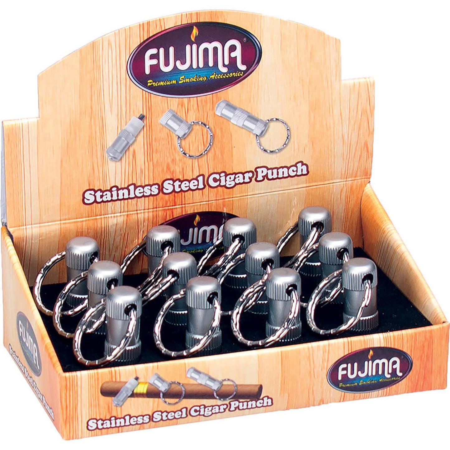 Fujima - Cigar Punch + Key Ring - 12ct