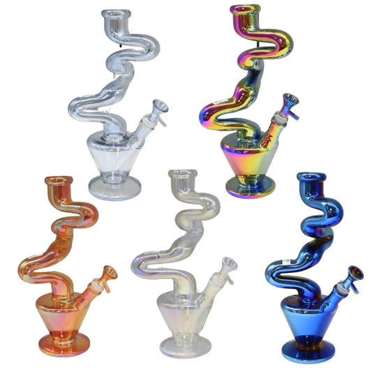 WP - 11.5" Electroplated 3-Kink Zong - Asst