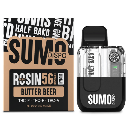 Half Bak'd - 5g Dispo - Sumo Live Rosin - 5ct