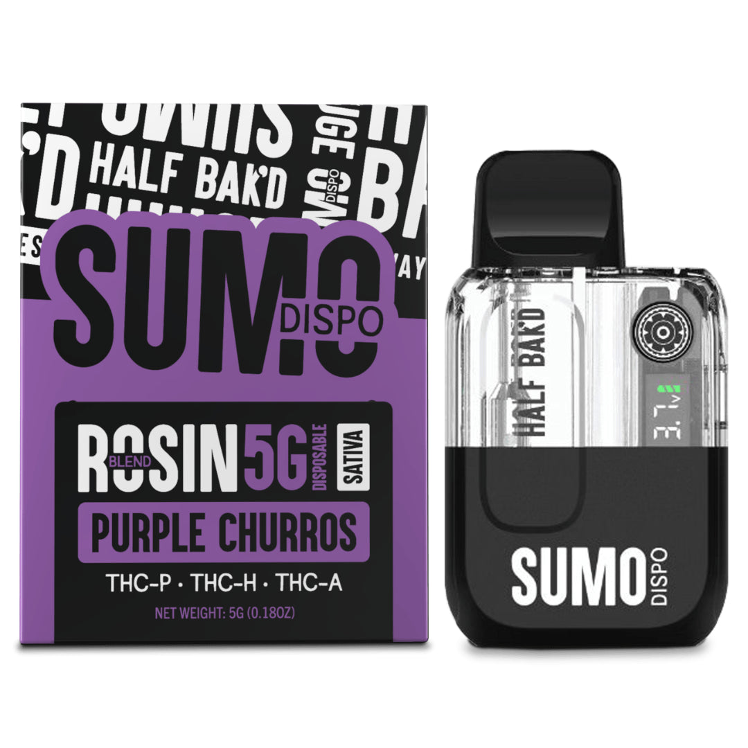 Half Bak'd - 5g Dispo - Sumo Live Rosin - 5ct