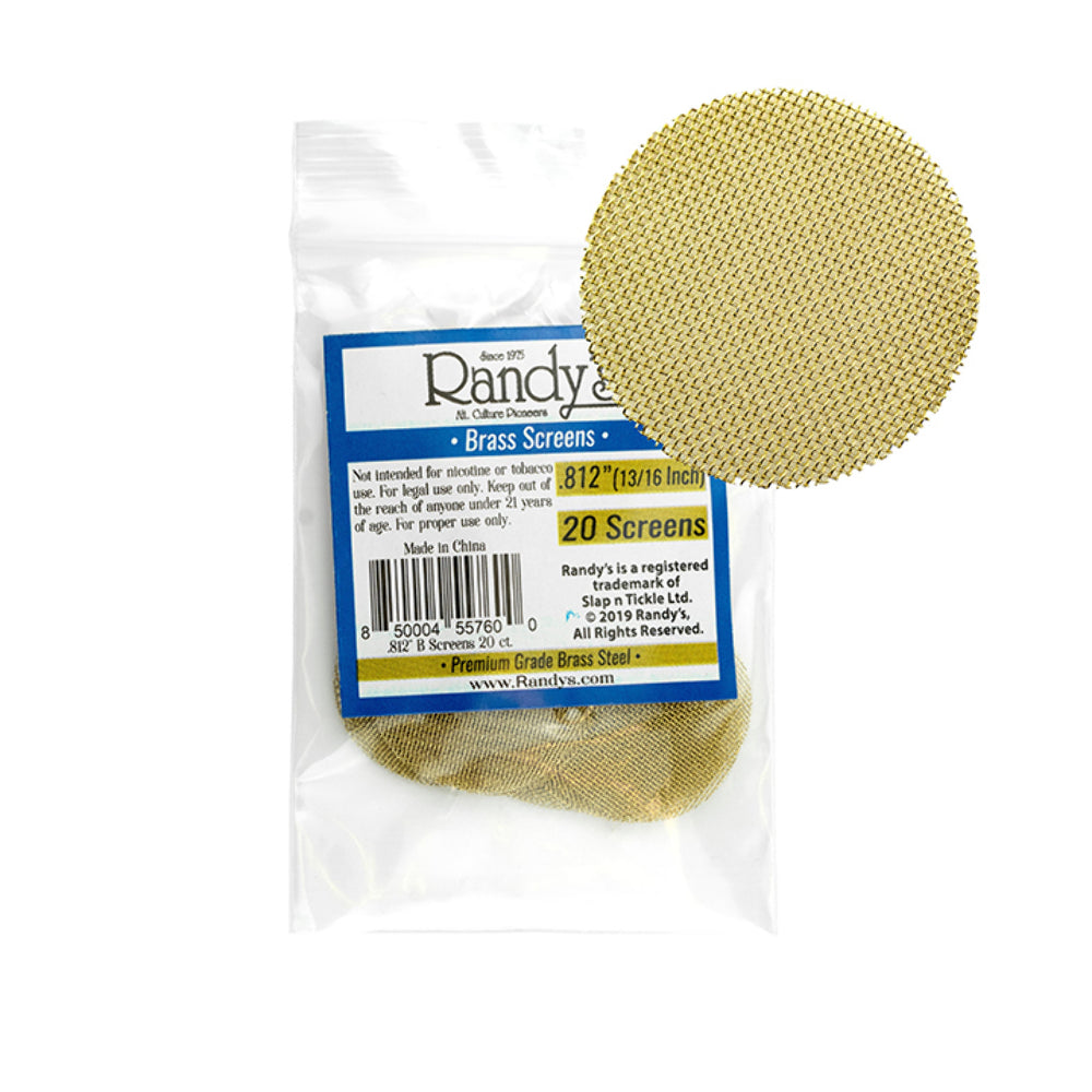 Randy's Screens - 0.812" Brass - 20pk - 36ct