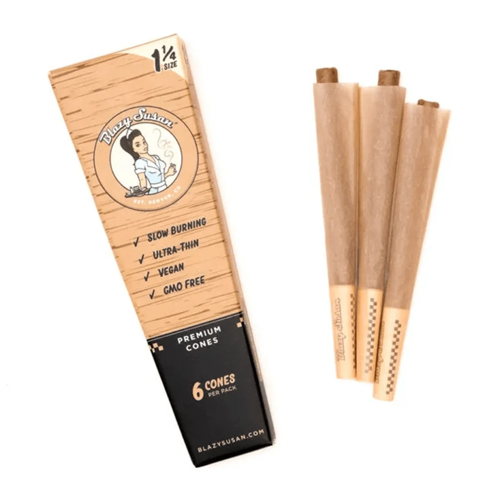 Blazy Susan - Cones - Unbleached - Ultra Thin 1 1/4 - 6pk - 21ct +