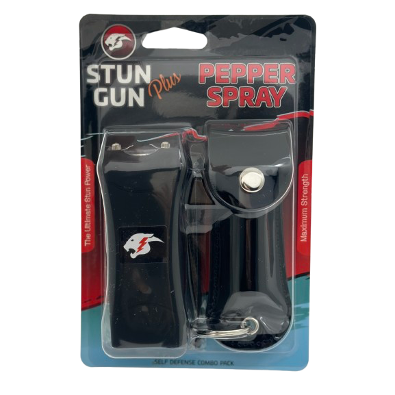 Stun Gun + Pepper Spray - Bling Options Available