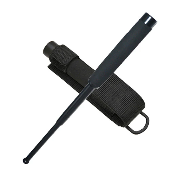 16" Solid Steel Baton - Black - NS-16