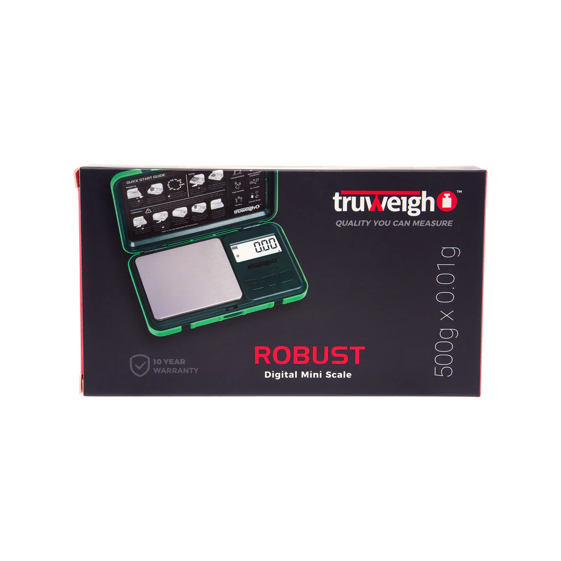 Truweigh - Scale - Robust - 500g x 0.01g - Black